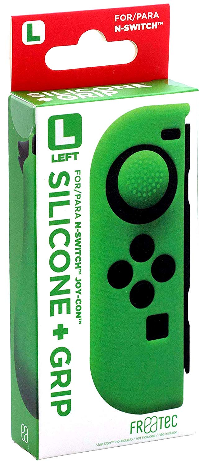 Funda Fr·Tec Silicona + Grip Joy-Con Verde Izquierdo - Nuevo Funda Fr·Tec Silicona + Grip Joy-Con Verde Izquierdo - Nuevo